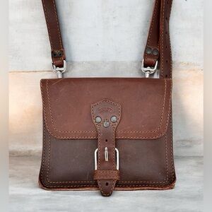 Saddleback Small Leather Book Bag w/Adjustable Shoulder Strap